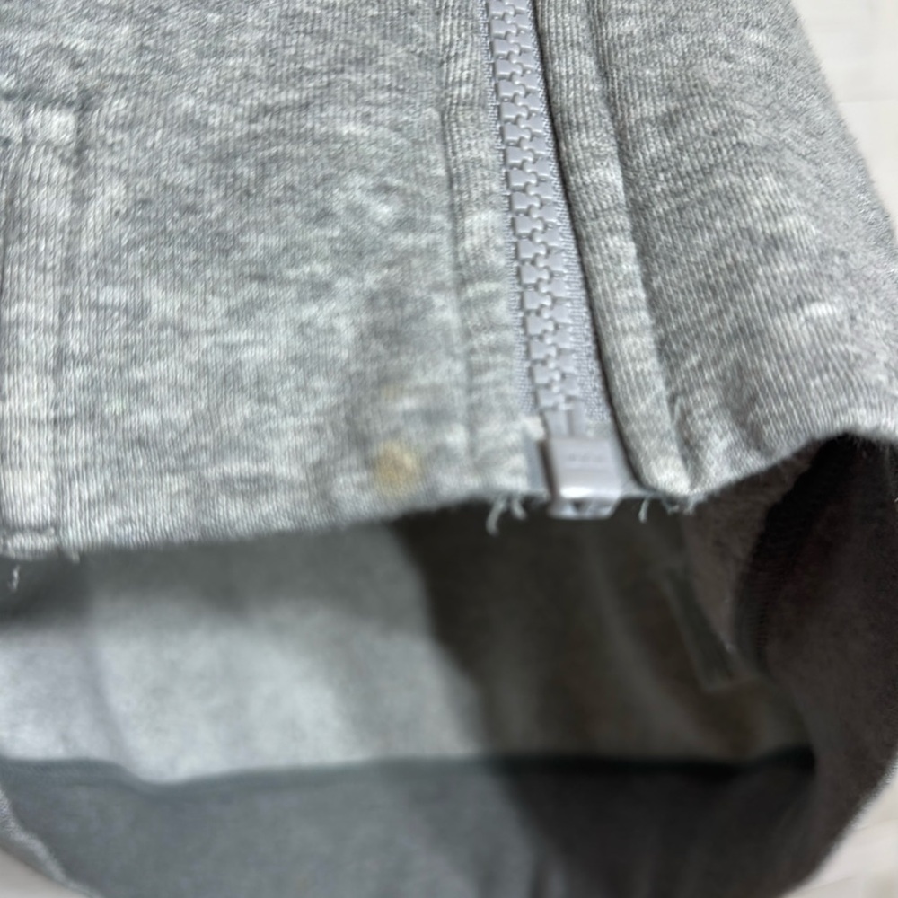 Nike Gray Zip Up Long Sleeve Front Zip Pockets Size Medium - Picture 12 of 12